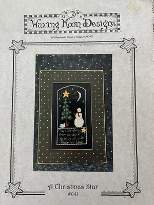 Waxing Moon Designs-A Christmas Star Chart & Buttons - Image 1 of 3