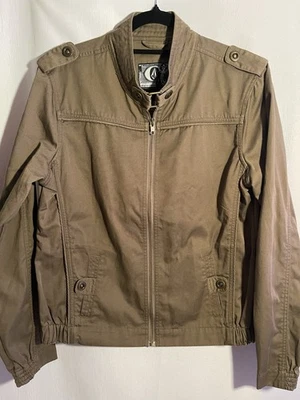 Volcom Jacket Mens XL Canvas Skater Trucker Work Wear Chore Coat Punk Y2K Zip Up - Image 1 of 4