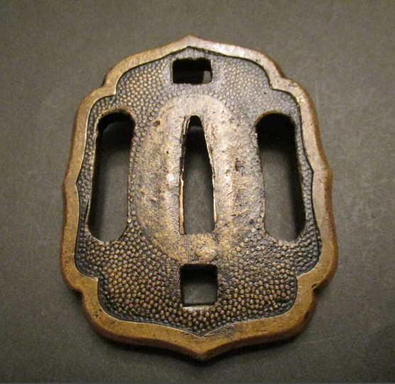 黄铜古董日本刀镡| eBay