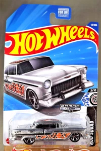 2025 Hot Wheels Walmart #6 Zamac #45 Rod Squad 3/10 '55 CHEVY Zamac w/Chrome MC5 - Picture 1 of 5