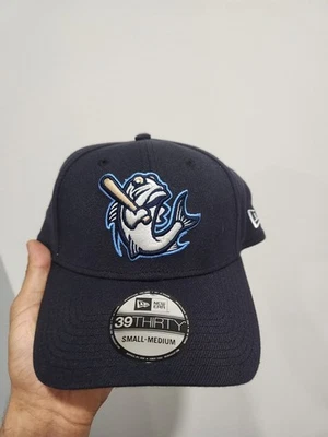 New Era Tampa Tarpons 3930 Flexfit Navy Blue Hat Yankees Affiliate Size S/M - Image 1 of 4