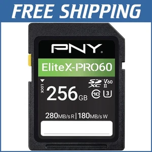 EliteX 256GB SDXC Card - 280MB/s Read & 180MB/s Write for Pro Videographers - Picture 1 of 14
