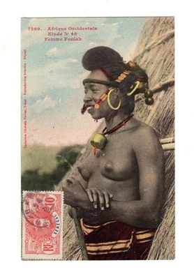 H695 Francia / África Francesa - Senegal - Joven Dama - Postal Temprana - Usada Foto 1 de 2