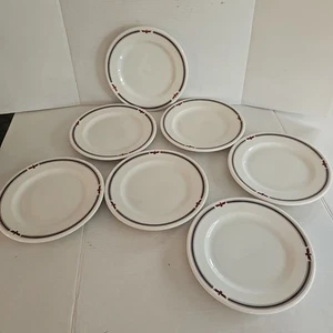 Juego de 7 placas Presidents Design Eagle Walker China Vitrified Bedford Ohio 9" - Imagen 1 de 9