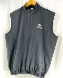 FootJoy Men's S Black Quarter Zip Sleeveless Golf Windbreaker Shirt Vest Jacket - Picture 1 of 9