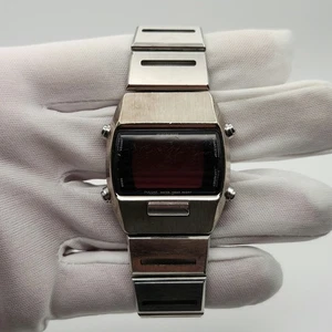 Pulsar Spoon Vintage Unisex Digital Quartz Watch W620-4230 - FOR PARTS / REPAIR - Picture 1 of 14