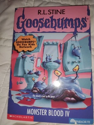 Very Good+ Like New Goosebumps #62 Monster Blood IV 4 w/att bookmark & cards - Image 1 of 4