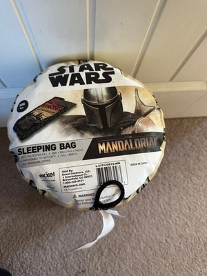 Saco de dormir juvenil Star Wars The Mandalorian Baby Yoda 28 pulgadas x 56 pulgadas camping - NUEVO Foto 1 de 3