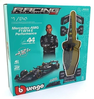 Kit Metal Burago Escala 1/24 18-28506 - Mercedes- AMG F1 W14 E Performance #44 Foto 1 de 4