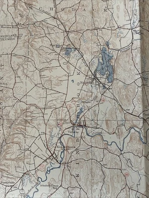 Mapa topográfico vintage 1949 Kinderhook New York Survey condado de Columbia + Foto 1 de 4