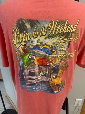 CAMISETA JIMMY BUFFETT MARGARITAVILLE LAS VEGAS LIVIN PARA EL FIN DE SEMANA XL LORO H Foto 1 de 3