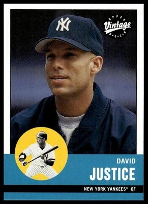 2001 Upper Deck Vintage #150 David Justice - Image 1 of 2