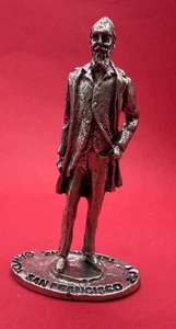 Estatuilla de peltre Domingo Ghirardelli ~3 pulgadas THERMADYNE GAWDA San Francisco 2007 - Imagen 1 de 11