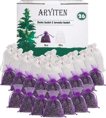 26 bags of cedar wood chips and natural dried lavender sachets - Image 1 of 4