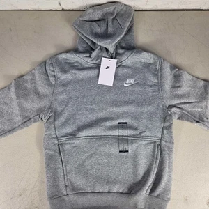 Nike Kids' Sportswear Club Fleece Pullover Hoodie, Dark Grey Size Large - Picture 1 of 5