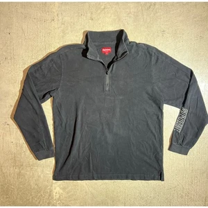 Supreme Black Quarter Zip Pullover Long Sleeve Shirt large - Bild 1 von 9