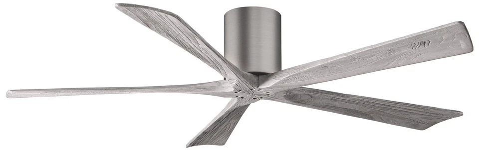 60" Matthews Irene-5H Pewter and Barnwood Hugger Fan with Remote - Image 1 of 1
