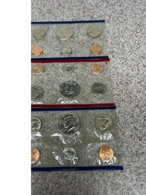 3 1996 Uncirculated Coin Sets Denver Mint - Image 1 of 2