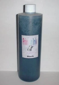 Recharge d'encre noire en vrac 16 oz toute imprimante HP Lex Dell - Photo 1/1