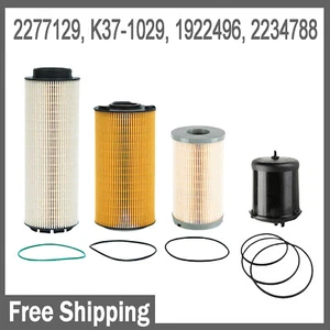 Oil & Fuel Filter Kit 2277129&K37-1029&1922496&2234788 Fits For MX-13 Engine USA - Picture 1 of 12