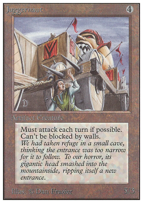 Juggernaut X (1) Unlimited Edition Very Good up to Excellent_ MTG  4RCards - Image 1 of 1