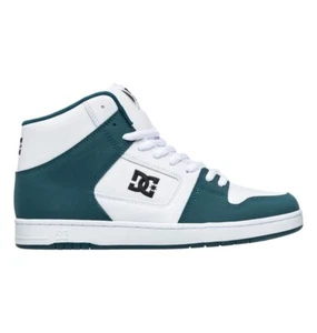 Dc Shoes Manteca 4 Hi High Top Blanco - Verde Azulado Oscuro ADYS100743 WBJ Mens - Imagen 1 de 5