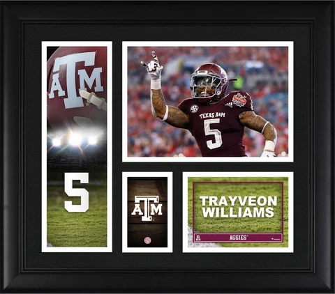 Trayveon Williams Texas A&M Aggies Framed 15" x 17" Player Collage Cover