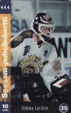 1994-95 Finnish TuTo Turku Phone Cards #18 Kimmo Lecklin
