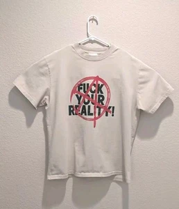 Gallery Dept F@ck Your Reality Art That Kills Anarchy T-Shirt Mens Tan Crew - XL - Picture 1 of 9