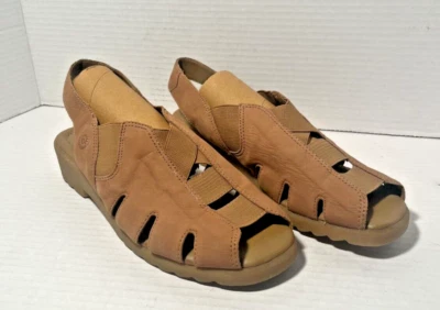 Earth Shoe Laine 5 Brown Leather Women’s Sandals Slip on Slingback 8.5W - Image 1 of 4