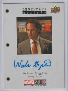MARVEL STUDIOS FIRST TEN YEARS AUTOGRAPH AUTO CARD LS-WG WALTON GOGGINS SIGNED