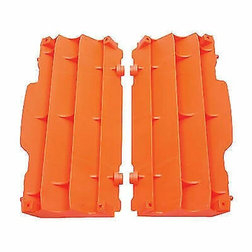 POLISPORT Radiateur Persiennes KTM 125 250 350 450 505 SX Sxf 2007-2015 Orange - Photo 1/1
