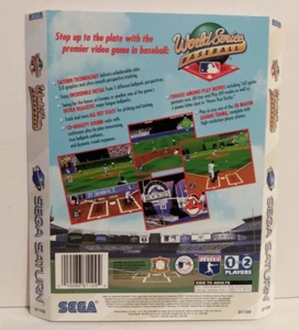 Original Back Artwork for World Series Baseball for Sega Saturn No Game - Picture 1 of 6