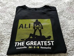 Muhammad Ali 56-5-0 The Greatest Awesome Shadow Graphic Matrix Tshirt Sz L - Picture 1 of 7