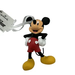 Disney Mickey Mouse 4 Zoll Ornament Weihnachten Weihnachtsbaum Punze Neu mit Etikett - Bild 1 von 6