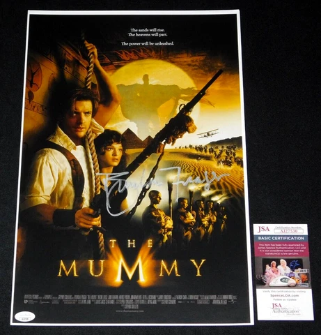 BRENDAN FRASER "RICK O'CONNELL" SIGNED THE MUMMY 12X18 POSTER JSA COA 1999!!! Cover