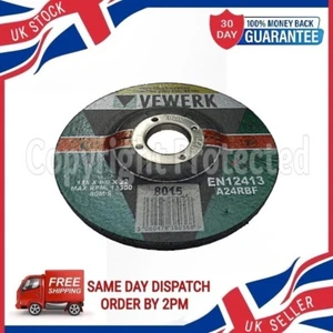 4,5 ZOLL 115 MM NIEDERGEPRESSTE ZENTRIER WINKELSCHLEIFER SCHLEIFSCHEIBE STAHL METALL TRENNSCHEIBE - Bild 1 von 11