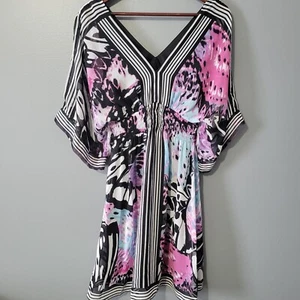 BISOU BISOU Y2K Babydoll Dress Size 12 Fairy Whimsical Etheral Dainty Flowy Art - Picture 1 of 14