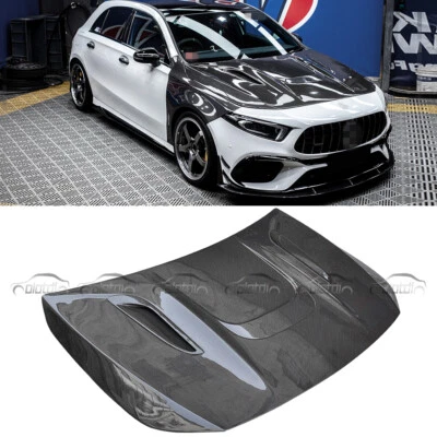Cubierta del capó del motor de fibra de carbono para 21UP Mercedes Benz W177 Clase A45AMG Foto 1 de 4