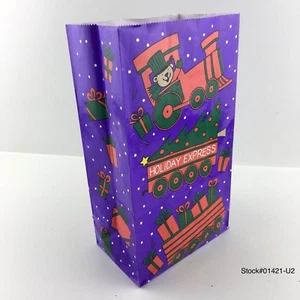 LOT OF 24 BAG - Holiday Express Kids Christmas Paper bags 10-1/2”x 6” X 3-1/2”. - Picture 1 of 12