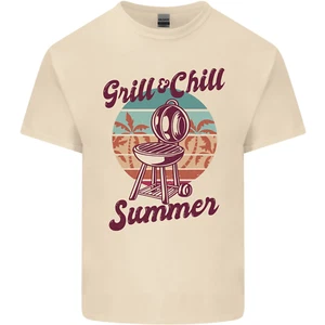  T-Shirt Chill & Grill lustig Sommer BBQ Braai Herren Baumwolle T-Shirt Top - Bild 1 von 95