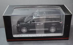 Nissan Elgrand Highway Star 2014 Phantom Black Kyosho 03881PBK 1:43 Metal Van - Picture 1 of 1