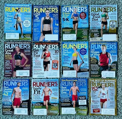 LOT OF 27 VINTAGE RUNNER’S WORLD MAGAZINES 2008-2010 Foto 1 de 4