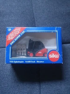 1722 SIKU 1722 Linde Gabelstapler Forklift Truck Rot Schwarz Super Serie OVP - Bild 1 von 2