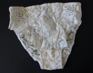 NEW Victoria's Secret VTG 80s-90s Gold Label High Cut Brief Lace Panty MEDIUM - Picture 1 of 7