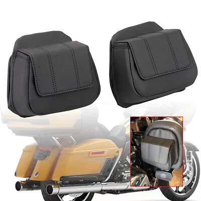 1 пара черных обтекателей нижняя дверная карманная сумка для Harley Davidson Touring FLTR Trike - Изображение 1 из 4
