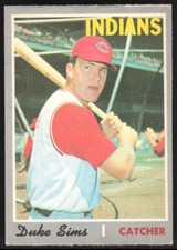 1970 O-Pee-Chee OPC Duke Sims Cleveland Indians #275