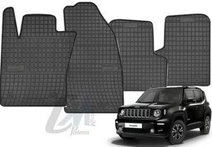 SET 4 TAPPETI AUTO IN GOMMA FIX- POINT SU MISURA JEEP RENEGADE / FIAT 500 X - Imagen 1 de 10