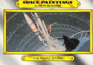 1980 Topps Star Wars ESB #128 Ralph McQuarrie Space Paintings The Final Stand