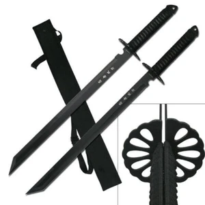 SET OF 2 NINJA TRAINING SWORDS WITH NYLON CASE HK-6183 - Picture 1 of 11